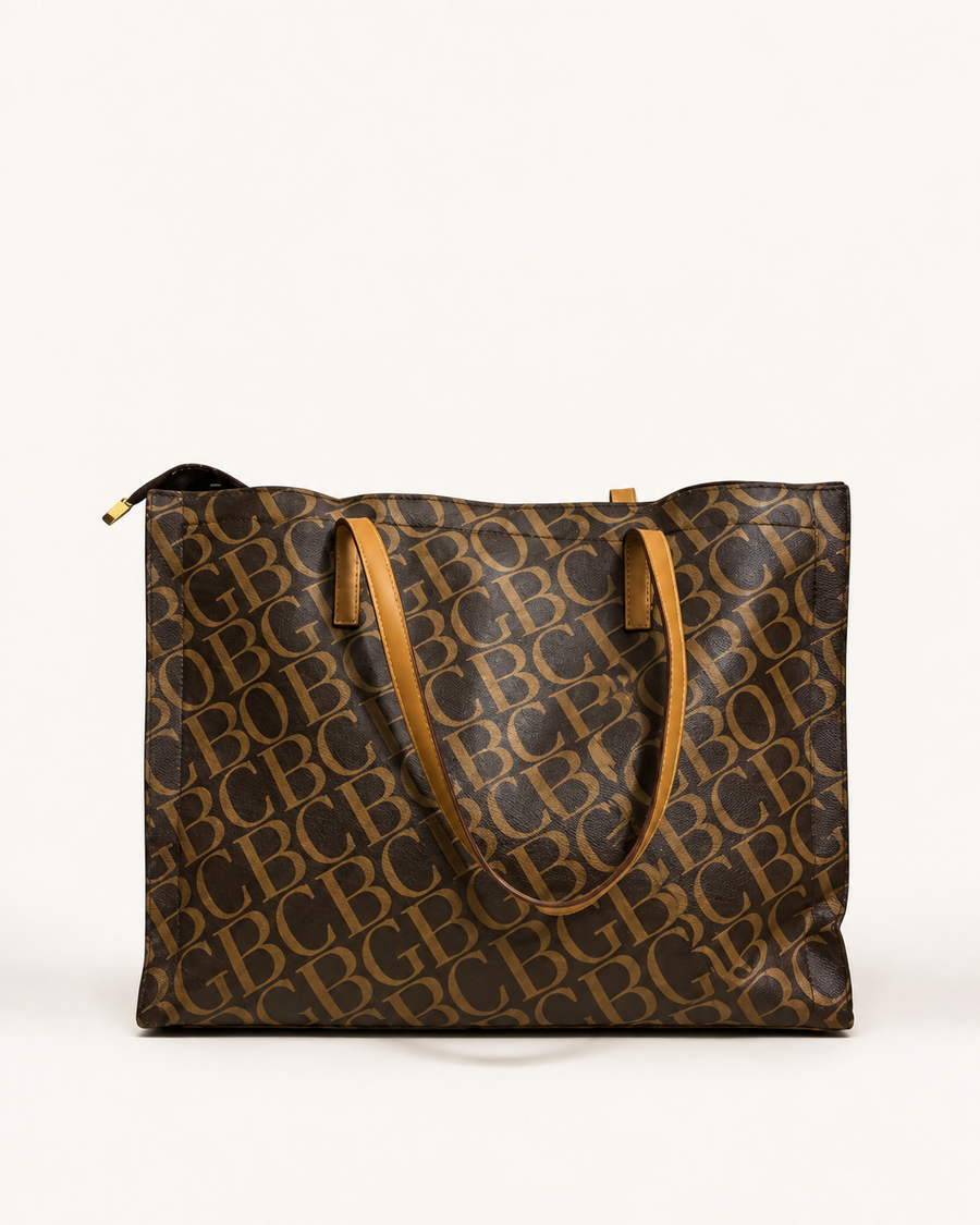 Heritage Brown Monogram Tote