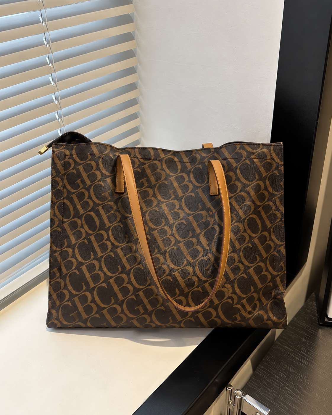 Heritage Brown Monogram Tote