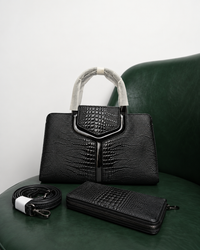 Serpentine Croc Satchel