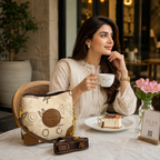 Monica Kiki Signature Monogram Bag – Cream & Tan