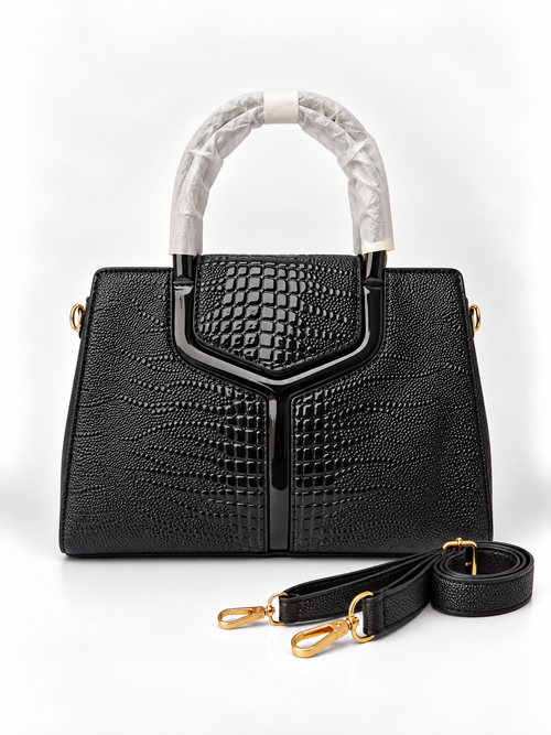 Serpentine Croc Satchel