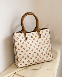 Camellia Ivory Monogram Tote
