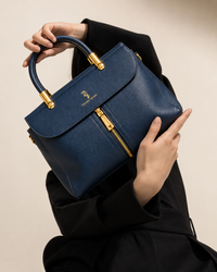 Riviera Midnight Blue Satchel