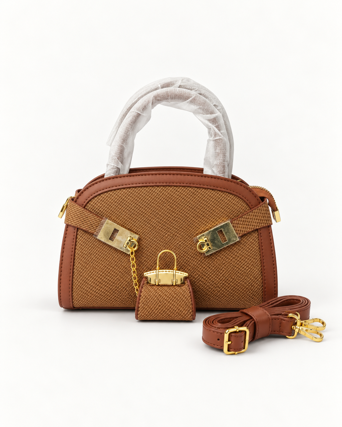 Sorrento Straw Dome Satchel