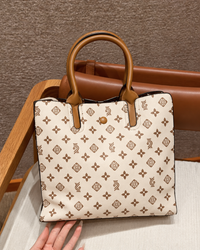 Camellia Ivory Monogram Tote