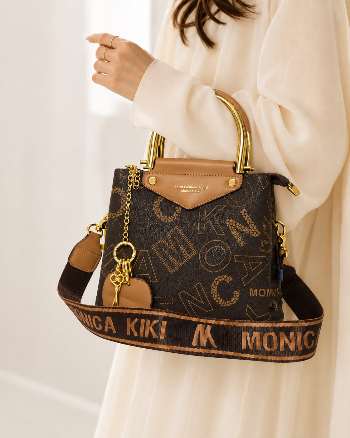 Monica Kiki Signature Bucket Bag