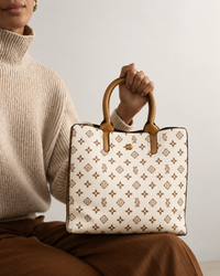 Camellia Ivory Monogram Tote