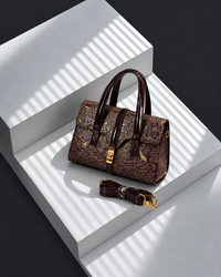 Aurelia Plum Gold Satchel