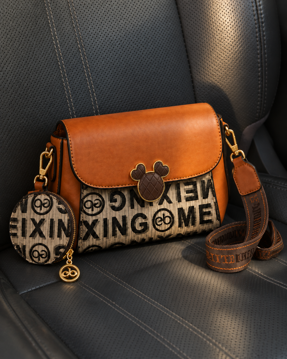 Sienna Terracotta Two Tone Crossbody