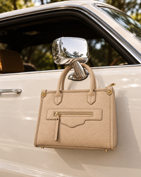 Beaumont Beige Structured Satchel