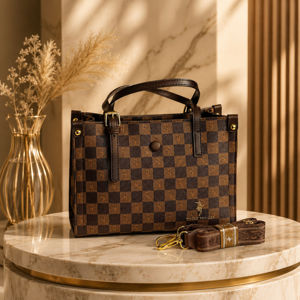 Damier Classic Structured Tote – Brown Checker