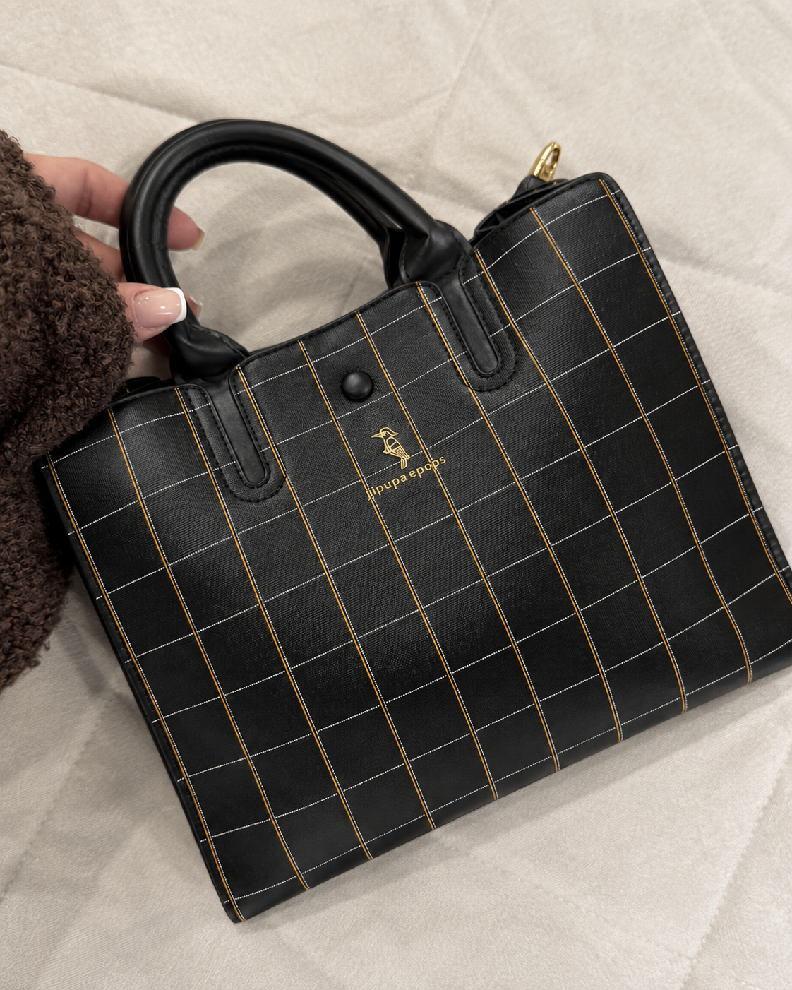 Windsor Noir Structured Satchel