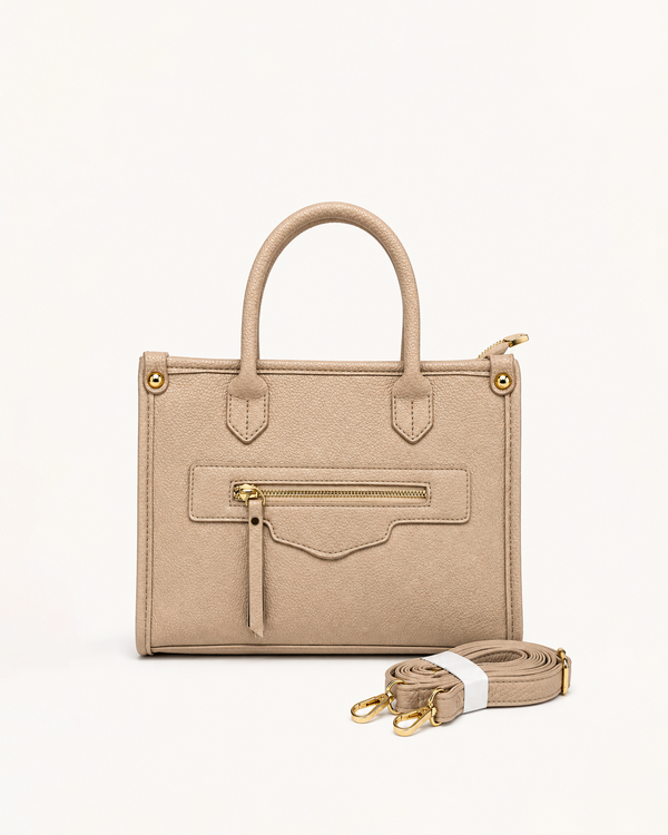 Beaumont Beige Structured Satchel