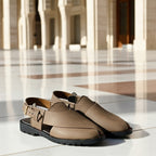 Premium Brown Suede Peshawari Sandal