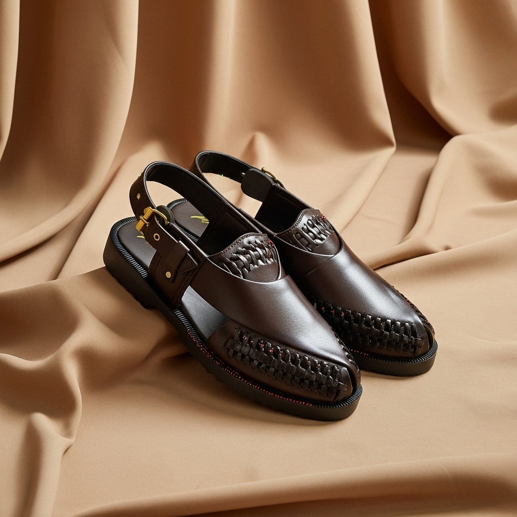 Tobacco Heritage Handcrafted Brown Peshawari Sandal
