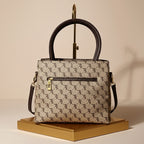 Monica Kiki Heritage Tote Bag – Beige & Brown