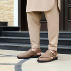 Premium Brown Suede Peshawari Sandal