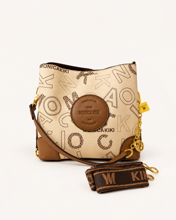 Monica Kiki Cream Monogram