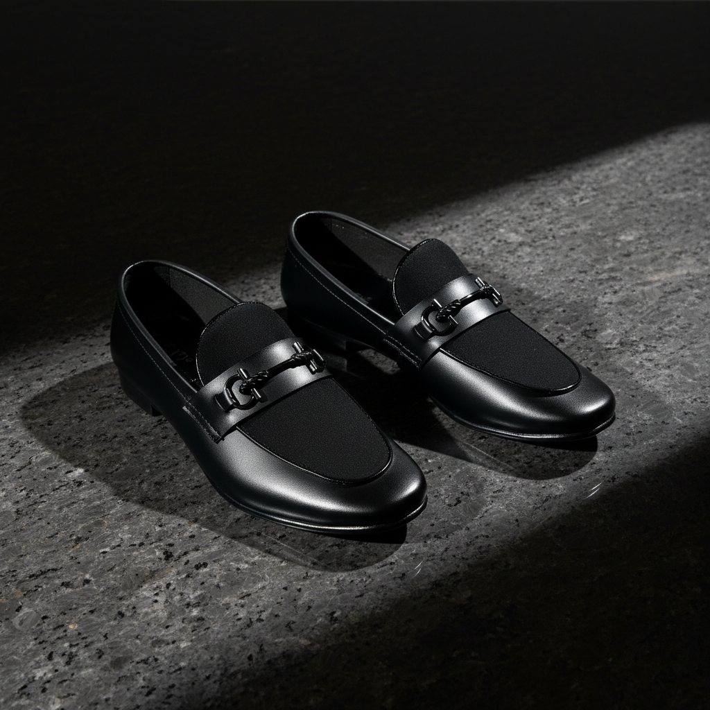 Men’s Black Premium Formal Leather Loafers