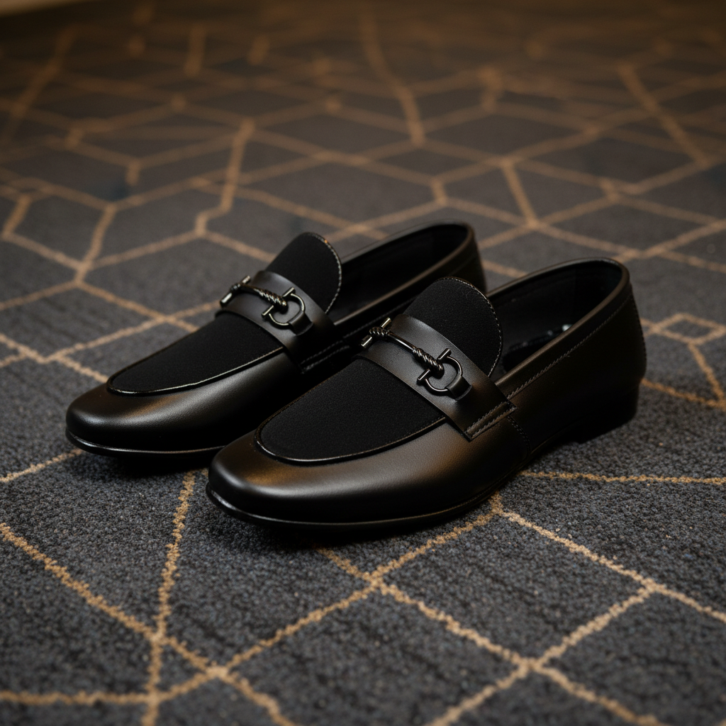 Men’s Black Premium Formal Leather Loafers