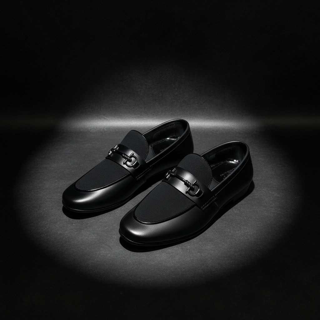 Men’s Black Premium Formal Leather Loafers