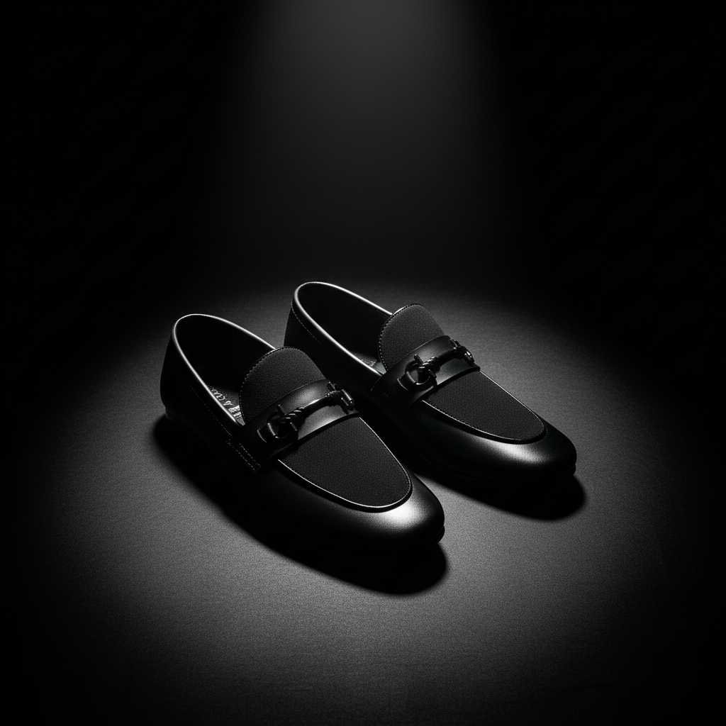 Men’s Black Premium Formal Leather Loafers