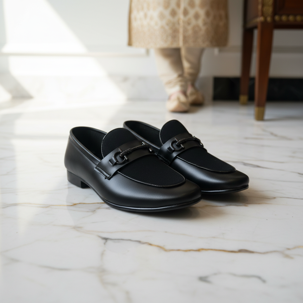 Men’s Black Premium Formal Leather Loafers