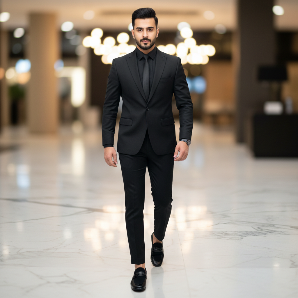 Men’s Black Premium Formal Leather Loafers