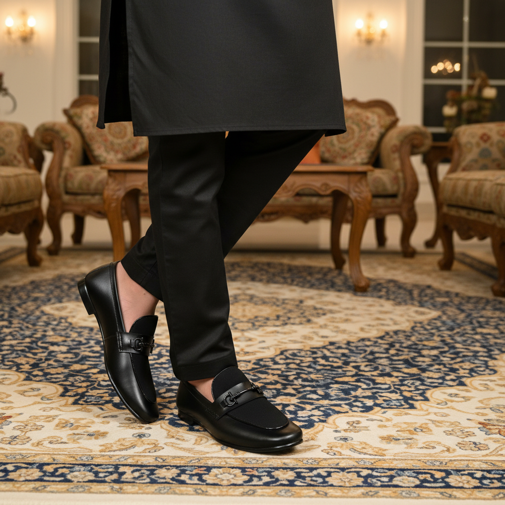 Men’s Black Premium Formal Leather Loafers