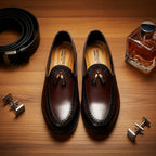 Pure Hand Made  Medicated Leather Loafer With Comfortable Rubber Sole | Non Slip Italian Loafer