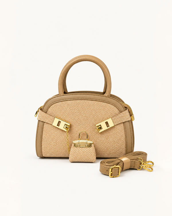 Sorrento Straw Dome Satchel