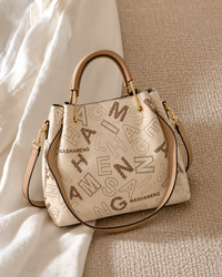 Sorbonne Cream Script Satchel