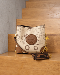 Monica Kiki Cream Monogram