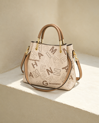 Sorbonne Cream Script Satchel