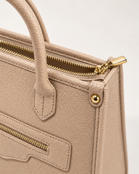 Beaumont Beige Structured Satchel