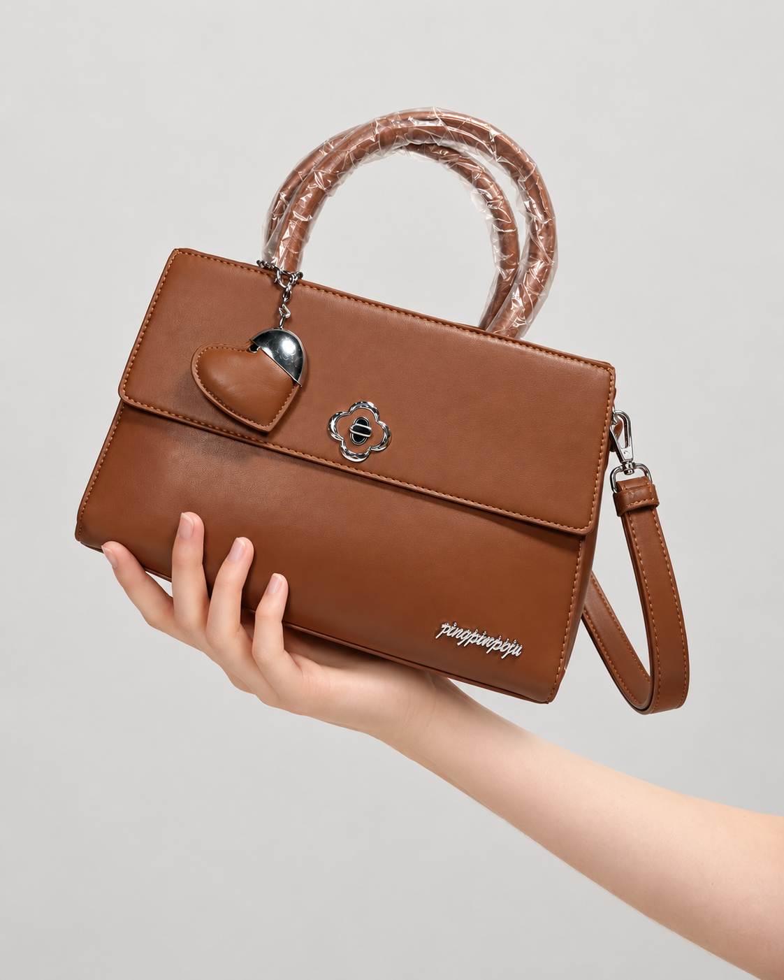 Marlowe Chestnut Flap Satchel