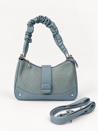 Luxury Beige Woven Shoulder Bag